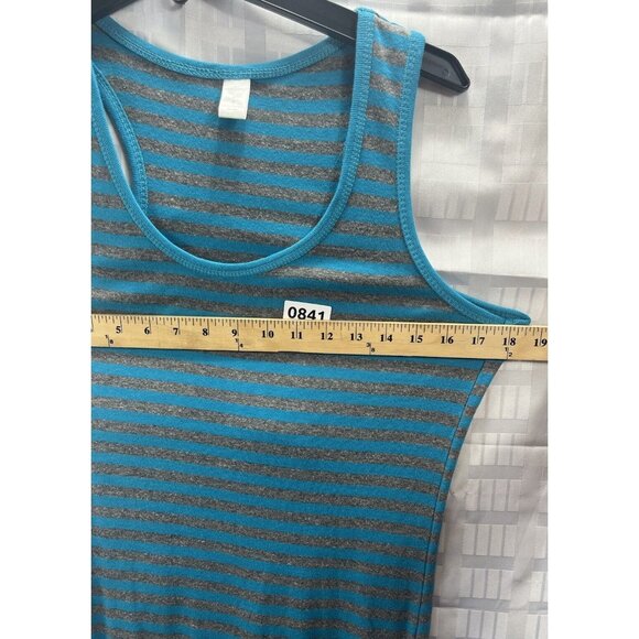 West Loop Women’s Striped Long Dress Size S Color Blue Gray - Picture 4 of 9